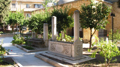 The courtyard of the Arabahmet Mosque, Nicosia, North cyprus
