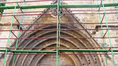 The north entrance of the Bedesten, Nicosia, North cyprus