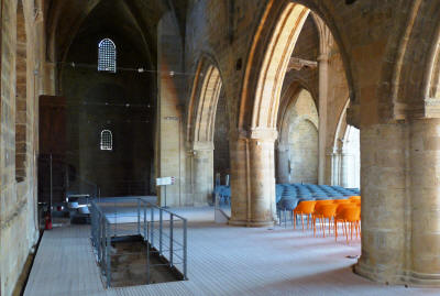 The renovated interior of the Bedestan, Nicosia, North Cyprus