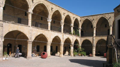 The interior of the Buyuk Han (Great Inn), Nicosia, North Cyprus