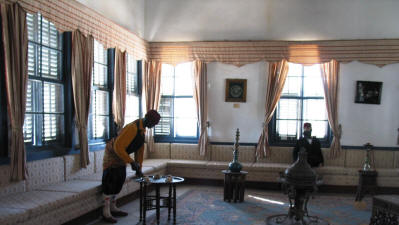 An interior room of the Dervish Pasha mansion, Nicosia, North Cyprus