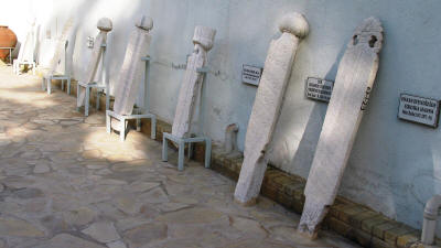 Ottoman tombstones at the Mevlevi Teke, Nicosia, North Cyprus