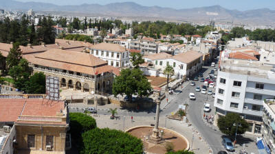 Venetian Column and Law courts from the Saray Hotel, North Nicosia