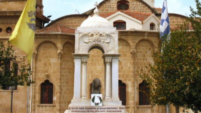 The mausoleum of Archbishop Kyprianos at Phaneromeni church, Nicosia, South Cyprus