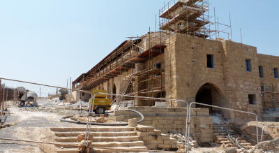 The monastery renovation work