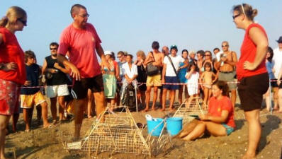 A public excavation at Alagadi beach, North Cyprus