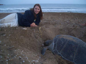 Gill posing with the Dawney