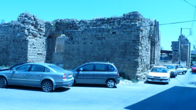 The collapsed churches of Saints Peter aand Paul