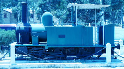 The first locomotive in Cyprus