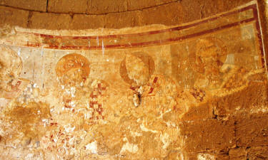 Some surviving frescoes in the church of St George of the Greeks, Famagusta