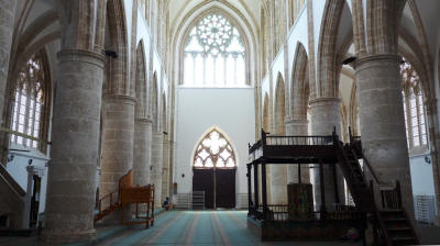 Interior of the Lala Mustafa Pasha mosque, Famagusta, North Cyprus