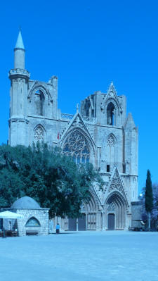 The Lala Mustafa Pasha mosque, Famagusta, North Cyprus