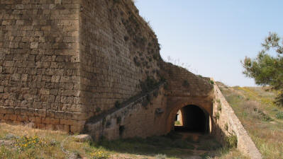 Ramp down to the interior of the Martinengo Bastion, Famagusta