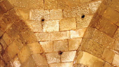 The acoustic vases in the wall of St Nikolas church, Famagusta, North Cyprus