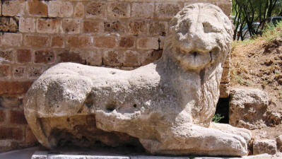 The Venetian lion by the Sea Gate, Famagusta