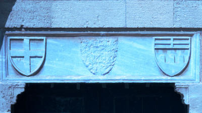 Coats of arms above the dor of the Hospitallers church, Famagusta, North Cyprus