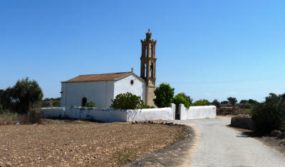 The village church at Karpasa, near Camlibel, North Cyprus