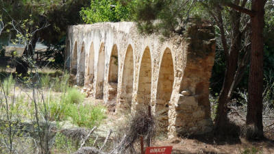 The water aqueduct at the monastery of St Panteleimon