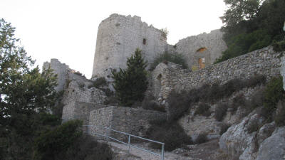 The entrance to Kantara Castle, near Iskele, North Cyprus