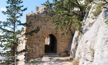 The gatehouse at Buffavento castle, Kyrenia, north Cyprus