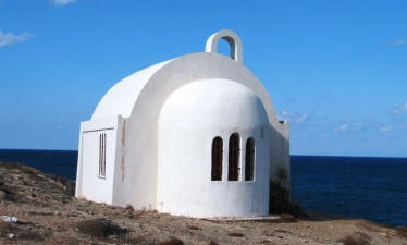 St Fanourios Church overlooking the sea.