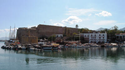 The castle and harbour of Kyrenia, North Cyprus