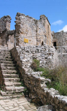 The Byzantine church at st Hilarion castle
