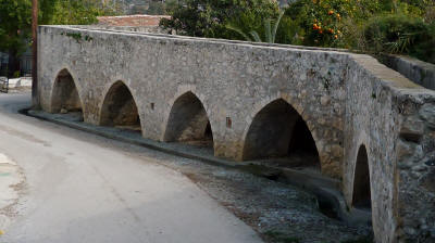 The Ottoman aqueduct at Lefke