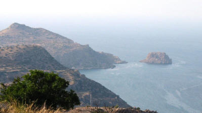 Petra Tou Limnidi, from Vouni Palace, near Lefke, North Cyprus