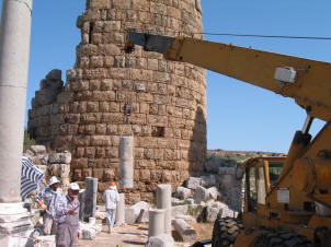 Excavation and renovation continues at Perge