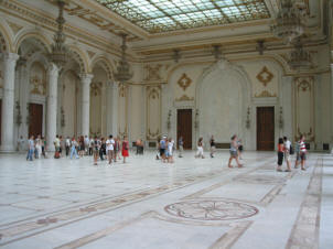 The main hall in the parliament building