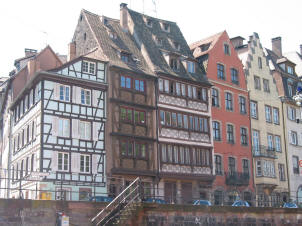 Canal-side homes in Strasbourg