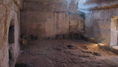 The interior of St Catherine's prison, Salamis, near Famagusta, North Cyprus