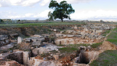 The Cellarka mass tombs at Salamis, near Famagusta, North Cyprus