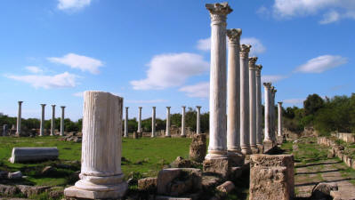 The Gymnasium courtyard at Salamis, near Famagusta, North Cyprus