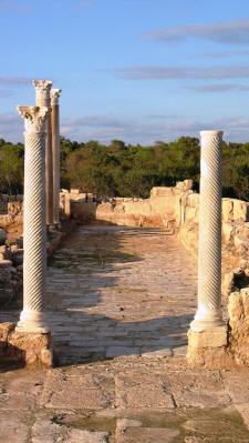 The pillared road at Salamis, near Famagusta, North Cyprus