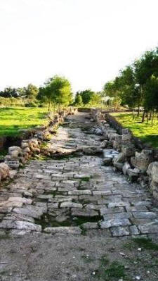 A Roman road at Salamis, near Famagusta, North Cyprus