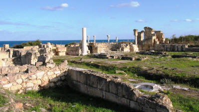 The Kampanopetra Basilica at Salamis, near Famagusta, North Cyprus